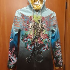 Christian Audigier rare black panther hoodie
